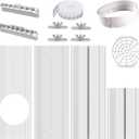 Portable Air conditioner Window Seal Kit, AC Window Seal Suitable for 5.9 AC Exhaust Hose, Adjustable Vertical/Horizontal Sliding Window Vent Seal Plates for A/C Unit Window Vent Kit