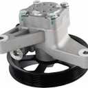 Power Steering Pump with Pulley for 3.5L 2008 2009 2010 2011 2012 for Honda Accord ; 2010-2012 for Honda Accord Crosstour 3.5L; 2009 2010 2011 for Honda Pilot Power Assist Pump