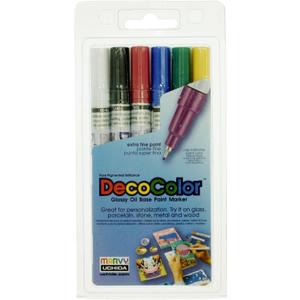 Uchida Of America DecoColor Paint Marker, 6 per Set