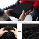 Photo Storage Box Stylish 5" x 7" Picture Storage Container Linen Memory Box Perfect to Store Photos, Keepsake, Scrapbook Supplies and Other Memories, Black