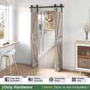52" Bifold Sliding Barn Door Hardware Track Kit,Side Mounted Black J Shape Roller,Smoothly and Quietly,Assembly Easy,Fit Four 12" Bi-Folding Doors (Door Not Included)