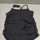 Maternity Tank Top for Women Spaghetti Strap Pregnancy Tops Sleeveless Comfortable Crew Neck Yoga Shirt, Size: L