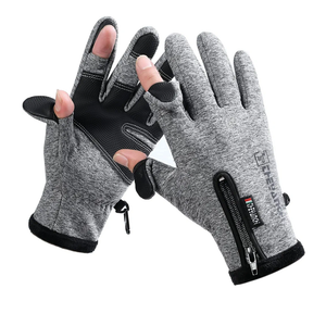 Winter Fingerless Fishing Gloves for Men & Women, Cold Weather Windproof Touchscreen Warm Cycling Gloves for Photography Hunting Ski Motorcycle Driving XL