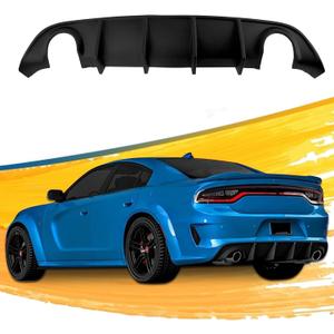 Rear Diffuser for 2015-2024 Charger SRT Rear Bumper Lip Diffuser Non-Widebody Models Charger RT GT Scat Pack SRT Daytona Matte Black