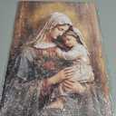 DOARTDO Virgin Mary Wall Art Catholic Wall Pictures Saint Mary Painting Mother of Jesus Canvas Religious Wall Decor Christian Gifts (Mary - 2, 12.00" x 18.00")