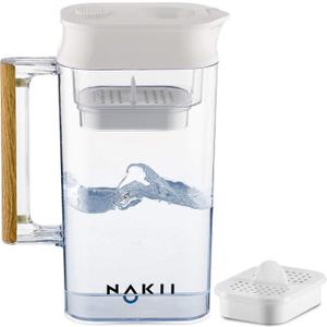 Water Filter Pitcher - Long Lasting 150 Gallons, Supreme Fast Filtration and Purification Technology, Removes Chlorine, Metals for Clean Tasting Drinking Water
