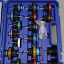 SIXIWANZI 31pc Coolant Pressure Tester and Vacuum Refill Kit with 24 Radiator Adapters, Universal Radiator Pressure Tester Kit for Automotive Cooling System Water Tank Leakage Detection