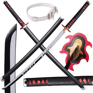 Wuton Demon Slayer Sword Sharp Real Metal Handmade Katana,41 inches 1060 high Carbon Steel,Battle Ready Samurai Swords Full Tang