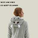 NEWCOSPLAY Unisex Adult Onesie Pajamas Animal One Piece Costume Cosplay Sleepwear (Large, Hippo)