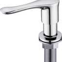 Kitchen Sink Soap Dispenser Chrome, Solid Brass Pump Head Sink Refillable Bottle, Spot Resist Stainless (Chrome Aj-f062)