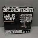 40-Pack Peel and Stick Floor Tiles Vinyl Floor 12 x 12 inch Self Adhesive Waterproof Flooring Planks DIY for Bathroom, Kitchen, Living Room, RV, Cover 40 Sq. Ft, Ivory Beige Vein Marble