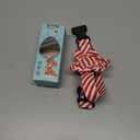 Malier Christmas Dog Collar with Flower, Red Dog Christmas Collar with Buckle Adjustable Cotton Collar for Small Medium Large Dogs Puppy (Red Stripe, Medium)