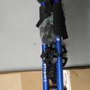 TheFitLife Nordic Walking Trekking Poles - 2 Sticks with Anti-Shock and Quick Lock System, Telescopic, Collapsible, Ultralight for Hiking, Camping, Mountaining, Backpacking, Walking, Trekking, From 26" to 51.2" (Black)