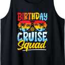 Birthday Cruise Squad Ship Vacation Cruise Trip 2024 Tank Top, Large 