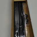 Curtain Rods for windows 66-120 inch, 5/8 inch Decorative Matte Black Splicing Heavy Duty Metal Curtain Rod set with Brackets