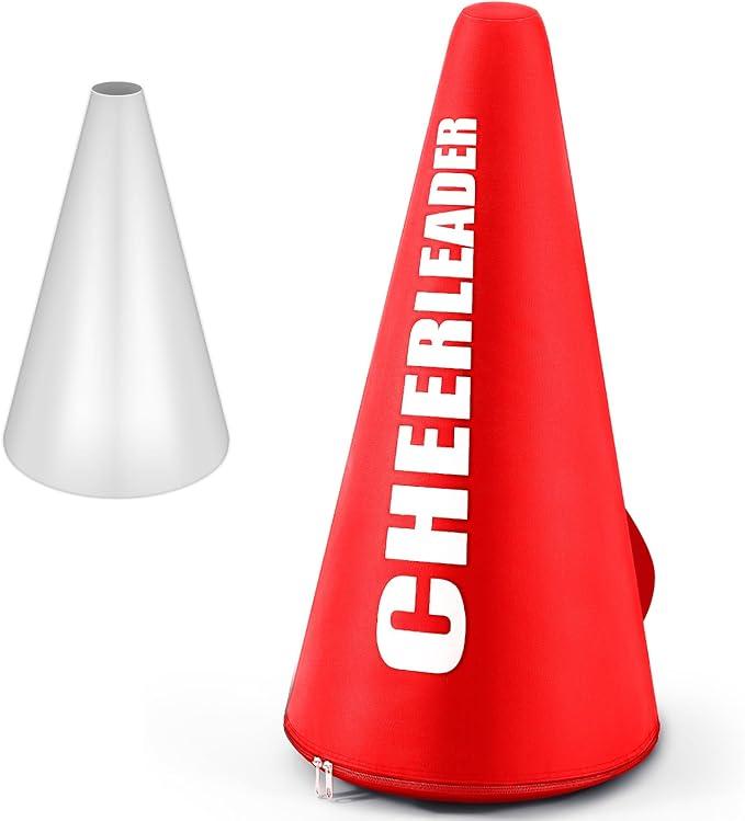 Cheer Megaphone Bag Cheer Megaphone Carrying Bag Cheerleader Storage with Adjustable Shoulder Strap for Football Basketball Homecoming Squad Team Party Dance Club Parade Competition