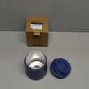 20oz Insulated Vacuum Food Jar with Buckle Lid,Soup Thermo for Hot Food Kids,Wide Mouth Leakproof Stainless Steel Lunch Container with Spoon-Blue