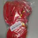 2 Pcs 20 x 10 Inch Large Red Velvet with Glitter Gold Edge Bows Farmhouse Wreaths Bow for Gift Wrapping Tree Topper Front Door Home Decorations