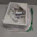 in-Wall TV Box with Flange for Home Theater Installation, 11.9" x 8.4" Cord Hider for Wall Mounted TV, with 2 Outlets, Cable Bracket, LV Cable & 1-1/2" ENT Entrance, Ideal for New or Retrofit Job (White)