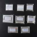 Klmnop OPP Stamp Protection Bags in 8 Models, 100pcs Each, Total 800 Stamp Sleeves for Collection, Philatelic Storage and Display Stamp Collecting Supplies, Thickness 3 Mils(Clear)