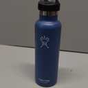 Hydro Flask Vacuum Insulated Stainless Steel Water Bottle, Standard Mouth w/Loop Cap 21 oz