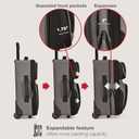 U.S. Traveler Rio Lightweight Softside Rolling Carry-on Suitcase, 2-Wheel Set, Grey