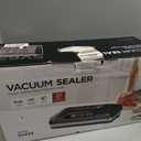 95kpa Vacuum Sealer, Commercial Fully Automatic Food Sealer, Powerful Sealing System, Double Heat Seal, Built-in Cutter and Bag Storage, 1 Roll Bag and 10 Precut Bags (Black)