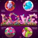 Booyuer Flower Building Set for Love, 791PCS DIY Romantic Floral Brick Kit, Graduation Gift, School Desk Decor, Room Decoration, Just Gift for Aged 6+ Kids Girls & Adults, Small