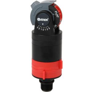 Eden 16030 5 Pattern Turbo Gear Drive Rotary Sprinkler Head Plus One-Direction Misting System for Lawn and Garden, 360 Degree Coverage