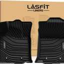 LASFIT Front Mats Fit for Tacoma 2016-2023 (Only Fit Auto Tran), Custom Fit All Weather Protection Durable TPE Floor Liners for 2024 2025 2026 Tacoma Accessories Front Row Car Mats, Black