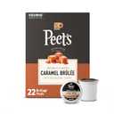 Peet's Coffee, Flavored Light Roast Keurig K-Cup Pods, Arabica Coffee, Natural Flavors - Caramel Brulee 22 Count (1 Box of 22 Pods) (EXP 08/22/27)
