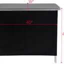 Trademark Innovations Portable Bar Table - Carrying Case Included - Size: 1 Shelf, Standard Bag