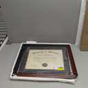 15x18 Diploma Frames with 11x14 Black Mat Display Documents 11 x 14 or 15 x 18 without Mat, 14x11 Cherry Red Frame for Wall Mounting
