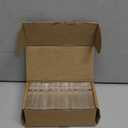 12 Pcs Place Card Holders for Table, 2 Inches Clear Acrylic Name Card Holder Table Number Card Holders Acrylic Card Display Stand for Wedding Business Party