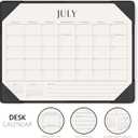 Jotsome Desk Calendar 2026-2027 with Desktop Mat, Desk Pad Calendar From Now to June 2027 14x10.5 inch, Desk Blotter Calendar for Home Office and School, Easy Planning, Gift for the Holidays, Black, 14" x 11"