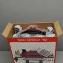 Kids Play Kitchen Toys Set: 68-Piece Pretend Grill BBQ Toy with Real Smoke, Sizzling Sound & Lights, Outdoor Cooking Set for Toddlers Ages 3-8, Birthday Gift for Boys & Girls