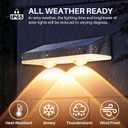 Solar Lights Outdoor Waterproof 3000K/4000K/6000K 3 Modes Solar Powered Dusk to Dawn Lighting for Mailbox, House Number, Address, Sign(2 Pack)