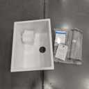 Kichae 24 Granite Composite Sink - 24"x18" Granite Laundry Utility Sink Undermount White Quartz 12" Deep Under Counter Single Bowl Sink Basin