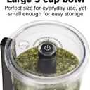 Hamilton Beach Electric Vegetable Chopper & Mini Food Processor, 3-Cup, 350 Watts, for Dicing, Mincing, and Puree, Black (72850)