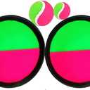 Toss and Catch Ball Game Set with 2 Paddles, 2 Balls, Ideal for Developing Hand-Eye Coordination