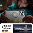 SEXYMOM Enhanced Magnetic for iPhone 15 Pro Case with Screen Protector - Wireless Charging Compatible,21ft Military-Grade Drop Tested, Shockproof Slim Fit Translucent Matte Cover - Black