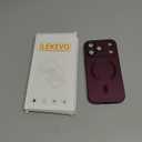 Magnetic for iPhone 17 Pro Case [Compatible with MagSafe][Built-in Camera Lens Protector] Slim Thin Soft Silicone Bumper Shockproof Metallic Luster Phone Case (Burgundy)