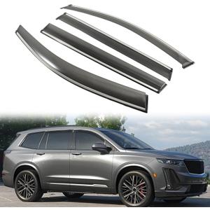 Rain Guards Window Visors for Cadillac XT6 2020-2026 Side Window Deflectors Vent Visors with Chrome Trim