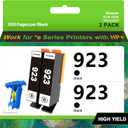 923 Ink cartridges for HP Printers Replacement for HP 923 Black Ink Cartridges Use with OfficeJet Pro 8130e 8135e 8139e 8138e 8132e 8134e 8120e 8122e 8124e 8125e Printer (2 Black Pack Without Chip)