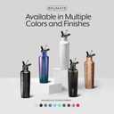 BrMate ReHydration - 100% Leakproof 25oz Insulated Water Bottle with Straw - Stainless Steel Water Canteen (Mauve Camo)