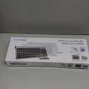 Wireless Keyboard and Mouse Ultra Slim Combo, TopMate 2.4G Silent Compact USB 2400DPI Mouse and Scissor Switch Keyboard Set with Cover, Batteries Included, for PC/Laptop/Windows/Mac - Gray Black