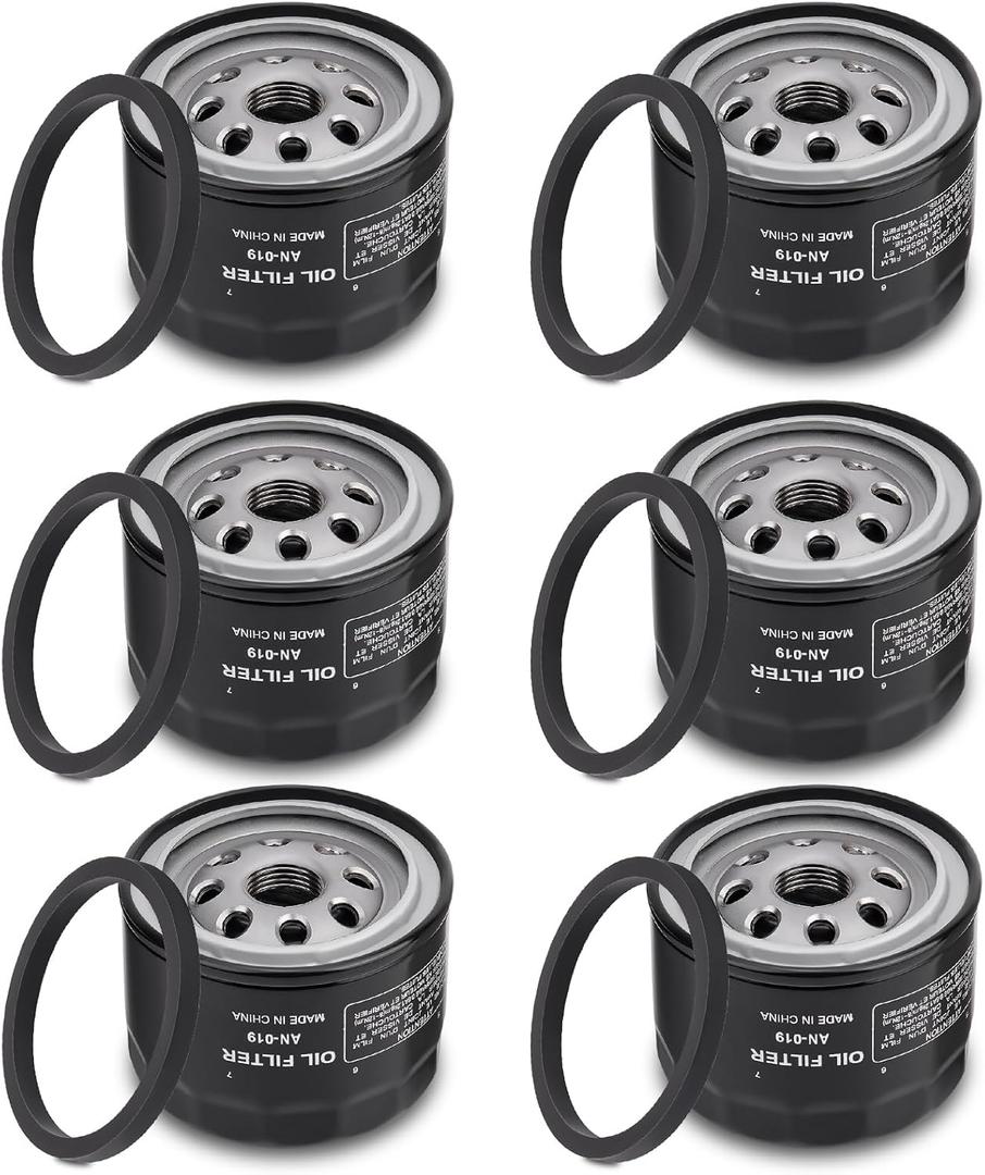 6 Pack 49065-0721 Oil Filter 49065-7007 for Kawasaki FR691V FR730V FR651V FR600V FX600V FX730V FS691V FS651V FR651V 4 Cycle Engine