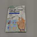 Gel Finger Cots, Silicone Finger Protectors, Fingertip Bandages Band-aids for Dry Skin, Cracked Fingertip Treatment,Thumb Protector Covers for Hand Eczema Finger Arthritis (20pcs)