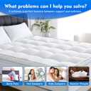 Dual Layer 5 Inch King Size Memory Foam Mattress Topper, 3 Inch Quilted Top Mattress Pad Cover and 2 Inch Cooling Gel Foam, Medium Firm for Back Support Pain Relief