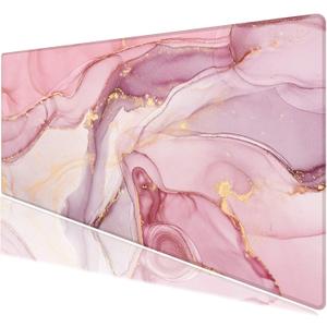Gaming Mouse Pad, Medium Gaming Mouse Pad with Stitched Edges, 27.5" X11.8" X0.12" Computer Keyboard Mouse Mat, Anti-Slip Rubber Base Huge Desk Pad Mat (Marble Pretty Medium-A)